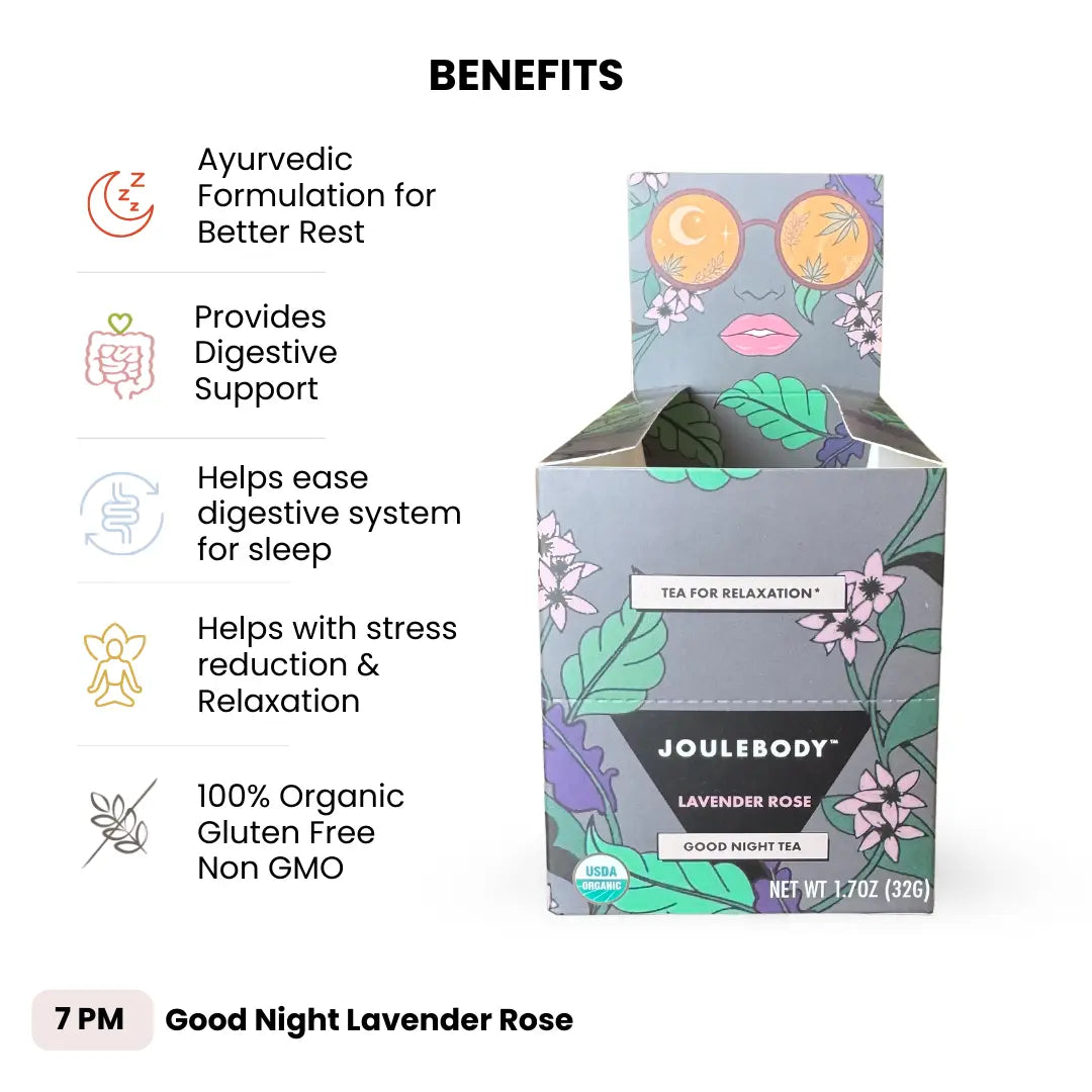 7 PM Good Night Lavender Rose Tea Joulebody