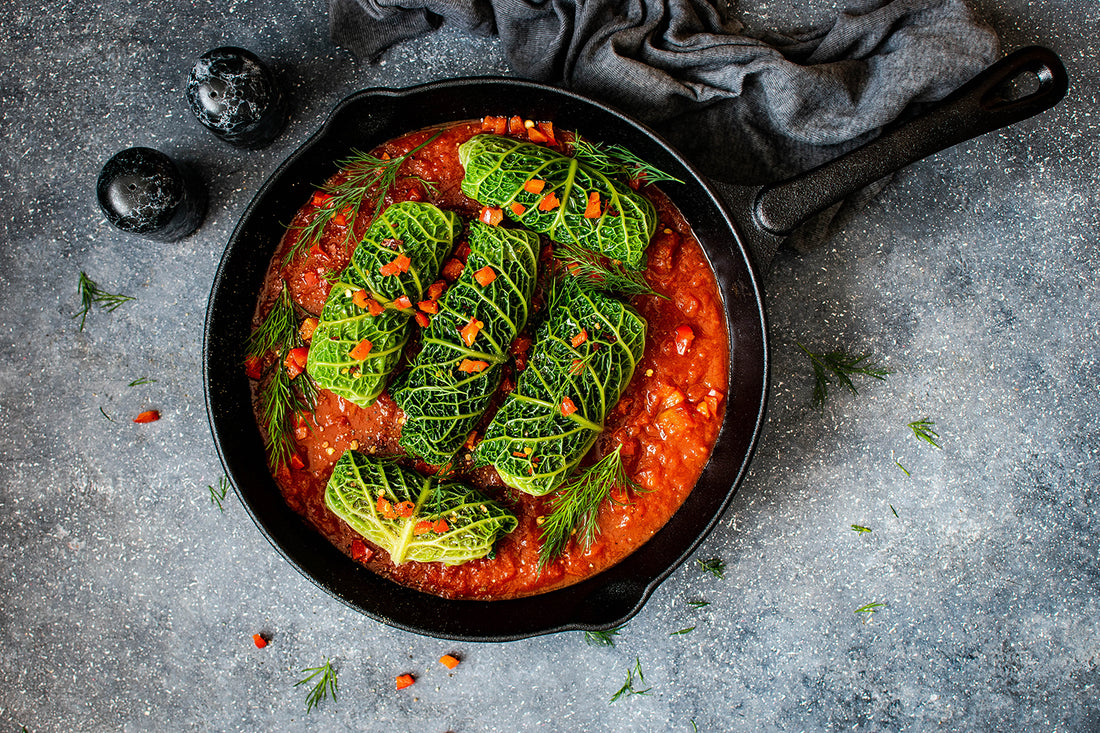 Traditional Cabbage Roll-ups but Plant-based