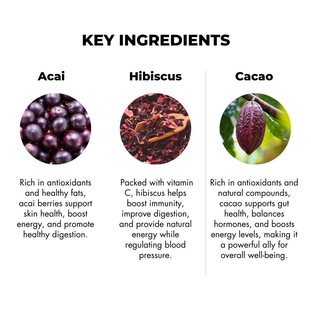 9 AM Good Morning Acai Hibiscus Bites