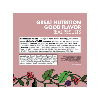 Acai Hibiscus Bars — Good Morning Energy Joulebody