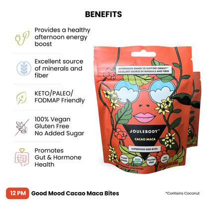 12 PM Good Mood Cacao Maca Bites