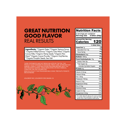 Cacao Goji Bars — Good Mood Energy Joulebody